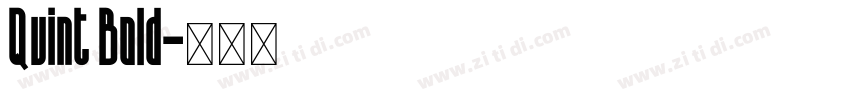 Quint Bold字体转换